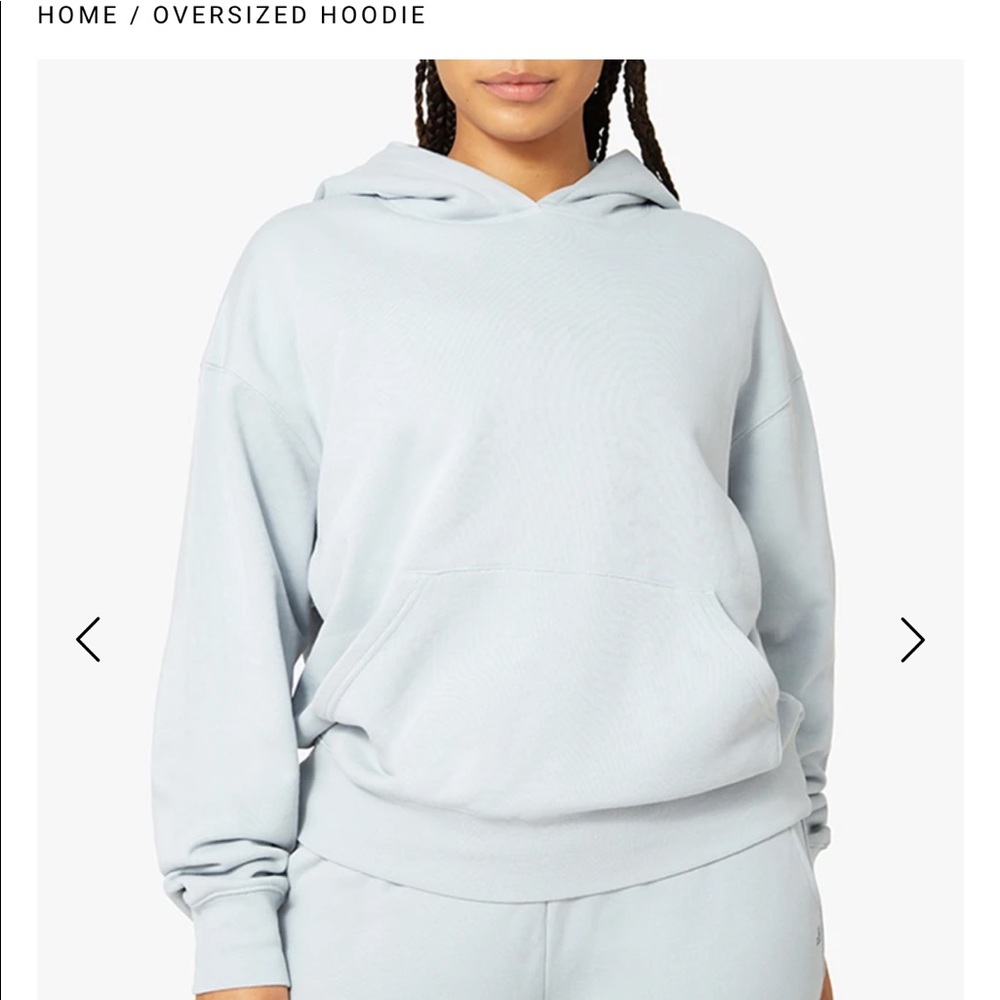 WeWoreWhat OverSized Hoodie Pearl Blue